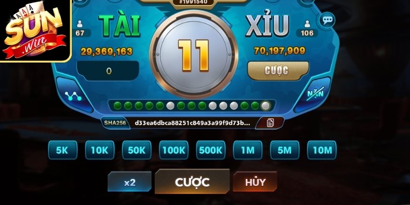 Cách đặt cược linh hoạt trên app đánh Tài Xỉu