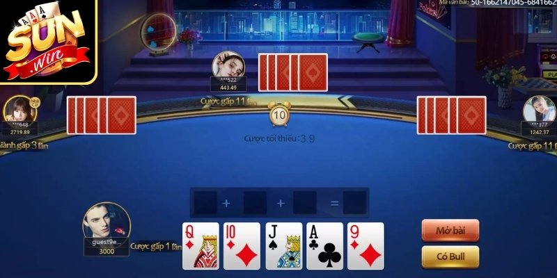 Cách Chơi Bài Bull Bull Sunwin, Chiến Thuật Ghi Điểm Cao 1 Cách chơi bài Bull Bull chi tiết cho newbie