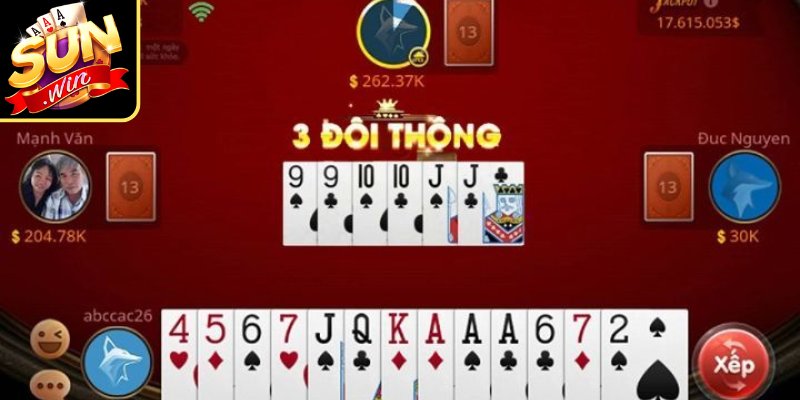 Cách Chơi Tiến Lên Miền Bắc Sunwin Dễ Hiểu Cho Newbie 2 Tứ quý, đôi thông trong Tiến Lên Bắc